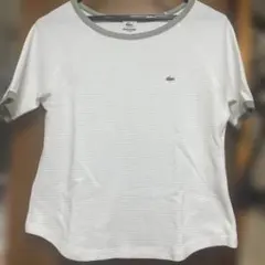 LACOSTE ラコステ 半袖 Tシャツ ホワイト×カーキのサムネイル