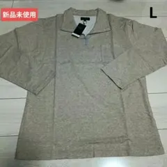 [新品]EPOCA UOMO 薄手 ハーフジップアップシャツ Lのサムネイル