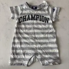 Champion ロンパース グレー ボーダー 70cmのサムネイル