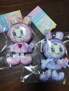 ベリエちゃん　2点セット　パープル　ピンク　レオパードぬいぐるみチャーム ナルミヤキャラクターズ レオパードぬいぐるみチャーム ベリエ