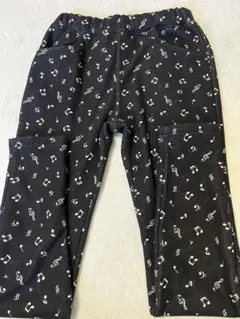 Anyfam音符柄裏起毛レギンスパンツ140