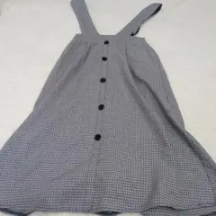 Hudson Honey 【M】ジャンパースカート ギンガムチェック 総柄 美品のサムネイル