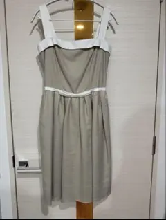 【大人気】foxey NYウエストリボンリネンワンピース