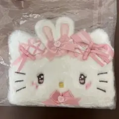 サンリオ　キティ　うさぎ耳リボン　パスケース