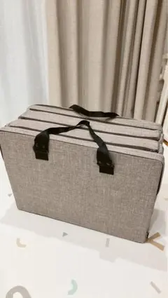 折りたたみベッド グレー 布団セット付き