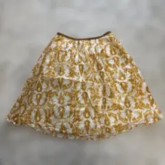 美品☆トゥモローランド購入☆ボールジー☆フレアスカート☆38☆シルク×キュプラのサムネイル