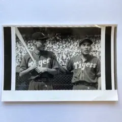 希少】昭和レトロ 大阪タイガース 生写真 藤村富美男 別当薫 サクラ