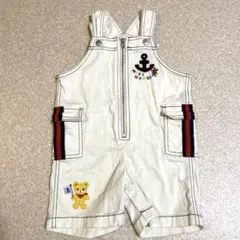【新品未使用】ミキハウス　オーバーオール　90cm