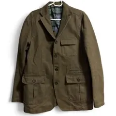 ジャケット ブラウン　テーラード　秋冬　厚手　タケオキクチ　カジュアル　アメカジ