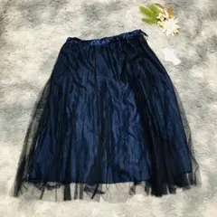 タグ付き✨ la fite ラフィット (LL) チュールフレアスカート