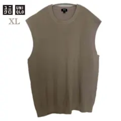 UNIQLO ベスト ニット ベージュ XL