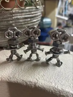 金属工芸 ボルト人形 2体セットですのでオブジェ - メルカリ