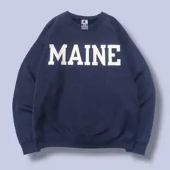 90s メキシコ製 Champion MAINE 丸胴　スウェット　目玉タグ