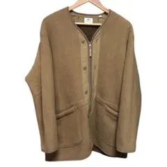 Engineered Garments ブラウン L フリースノーカラーコート