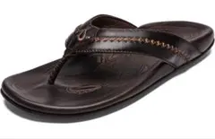 【OLUKAI 高級ライン　Mekila ハワイレザーサンダル】US10 OLUKAI 高級ライン Mekila ハワイレザーサンダル】US10 - メルカリ