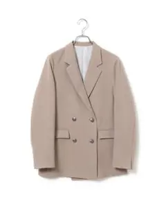 VIS 【美easy】ウーリッシュWブレストテーラードジャケット【洗える】