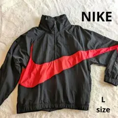 NIKE ハーフジップ ナイロンジャケット ビッグスウォッシュ