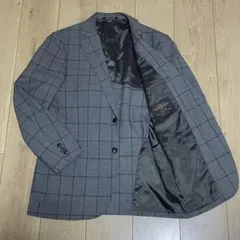 グリーンレーベルリラクシング×カノニコ ジャケット グレー　チェック　48 L位