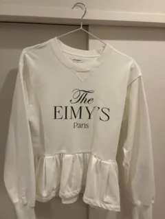 EIMYS ISTOIRE バリエプリントペプラムスウェットトップス