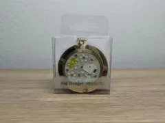 【未使用】スヌーピー バッグハンガー 桜とスヌーピーたち グリーン・