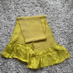 大人気　黄緑帯揚げ　絞り　成人式