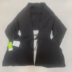 美品【イタリア製】マスナダ カシュクールジャケット 羽織り 黒 薄手