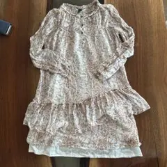 花柄フリル長袖ワンピース 164cm 値下げ不可