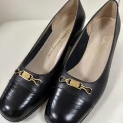 【希少】　フェラガモ　レザーパンプス　6 1/2