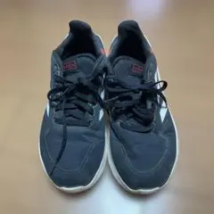 adidas ブラックラインスニーカー 23cm 中古