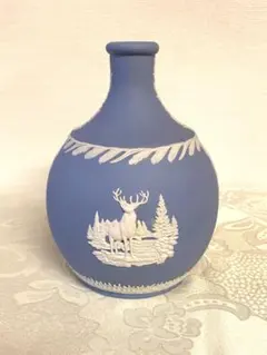 100198 ウエッジウッド ブラックジャスパー 花瓶 12cm WEDGWOOD - 希少 ウェッジウッド ジャスパー ダンシングアワー