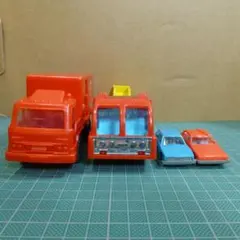 プラスチック製 壊れ物ジャンク ナガサキヤ はしご車,他、ヨネザワ 3台