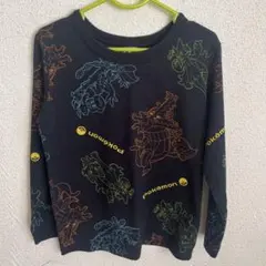 ポケモン　ブラック長袖カットソー