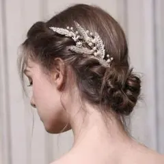 結婚式　参列 振袖 髪飾り　高見え　ヘアドレス 髪飾り 成人式