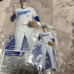 中日ドラゴンズ　どらポジ応援！缶バッジくじ　柳裕也 あたり アクリルスタンド