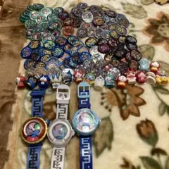 妖怪ウォッチ　妖怪メダルセット 約100枚 平成　指人形　限定価格　最終値下げ