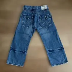 EDWIN ダメージ加工ジーンズ　7分丈　160