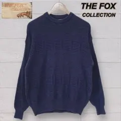 み*ま様 USA製 THE FOX COLLECTION ネイビー 綿ニット　セのサムネイル