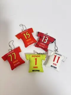 名古屋グランパス ユニフォーム型キーホルダー 5種セット