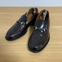 グッチ　ホースビットローファー　レザー　ブラウン　41E 110 1378