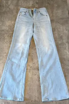 ライトブルー ブーツカットデニム