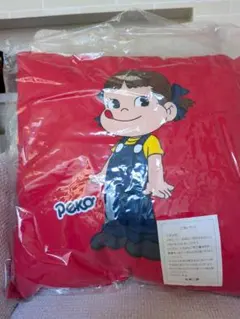 平成2年　不二家 ペコちゃん クッション　新品未開封