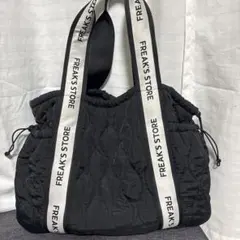 FREAK'S STORE フリークスストア　キルティングトートバッグ ブラック