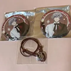 うたの☆プリンスさまっ♪ 黒崎蘭丸アニカフェ缶バッジ コードブレスレットセット