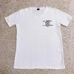 AVIREX アヴィレックス ワッフル 半袖Tシャツ L ホワイト ロゴ メンズのサムネイル