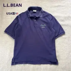 【レア】L.L.BEAN polo shirt 刺繍　80s s USA製