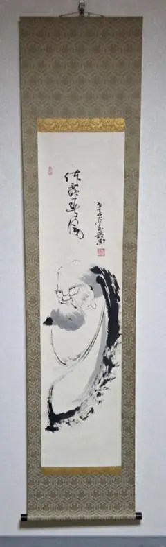 麻地のタペストリー、のれん、掛け軸、猫の絵 - メルカリ
