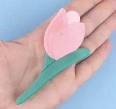 チューリップ　ヘアアクセサリー　ヘアクリップ　　ヘアピン　クリップ