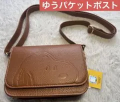 スヌーピーショルダーバッグ（茶）
