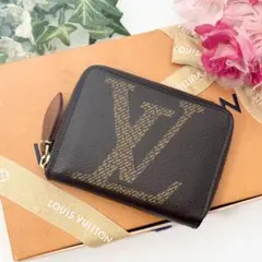 美品✨ルイヴィトン モノグラム ジャイアント ジッピーコインパース ミニ財布