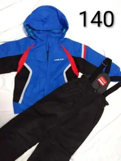 FABLICE スキーウェア 上下セット 140　青/黒/赤